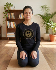 Om Radiance | Unisex Full Sleeve Yoga T-Shirt