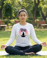 Unisex Yoga Full Sleeve T-Shirt: Yoga Se Hi Hoga