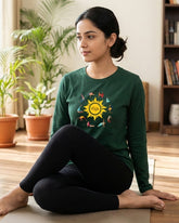 Unisex Yoga Full Sleeve T-Shirt: Yoga Postures