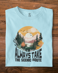 Always take the Scenic Route | Unisex Adventure T-Shirt