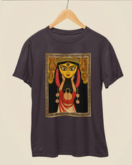 Maa Durga Sacred Eyes Premium Cotton Durga Puja T-Shirt