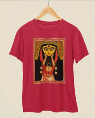 Maa Durga Sacred Eyes Premium Cotton Durga Puja T-Shirt