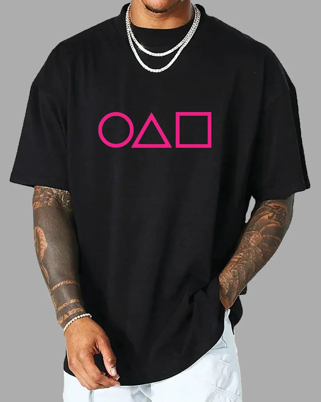 Squid Game:3 Oversized T-Shirt - Cotton Canvas
