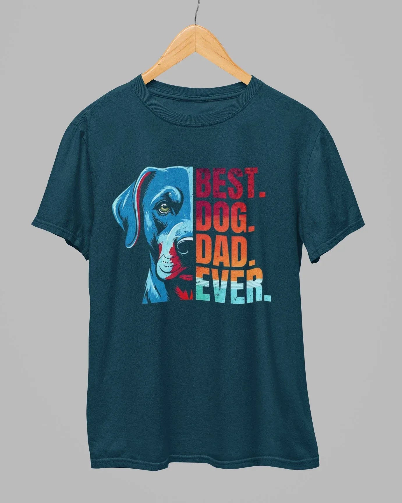 Best Dog Dad Ever T-Shirt - Cotton Canvas