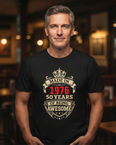 Fifty Years of being Awesome 1976 | Birthday T-Shirt