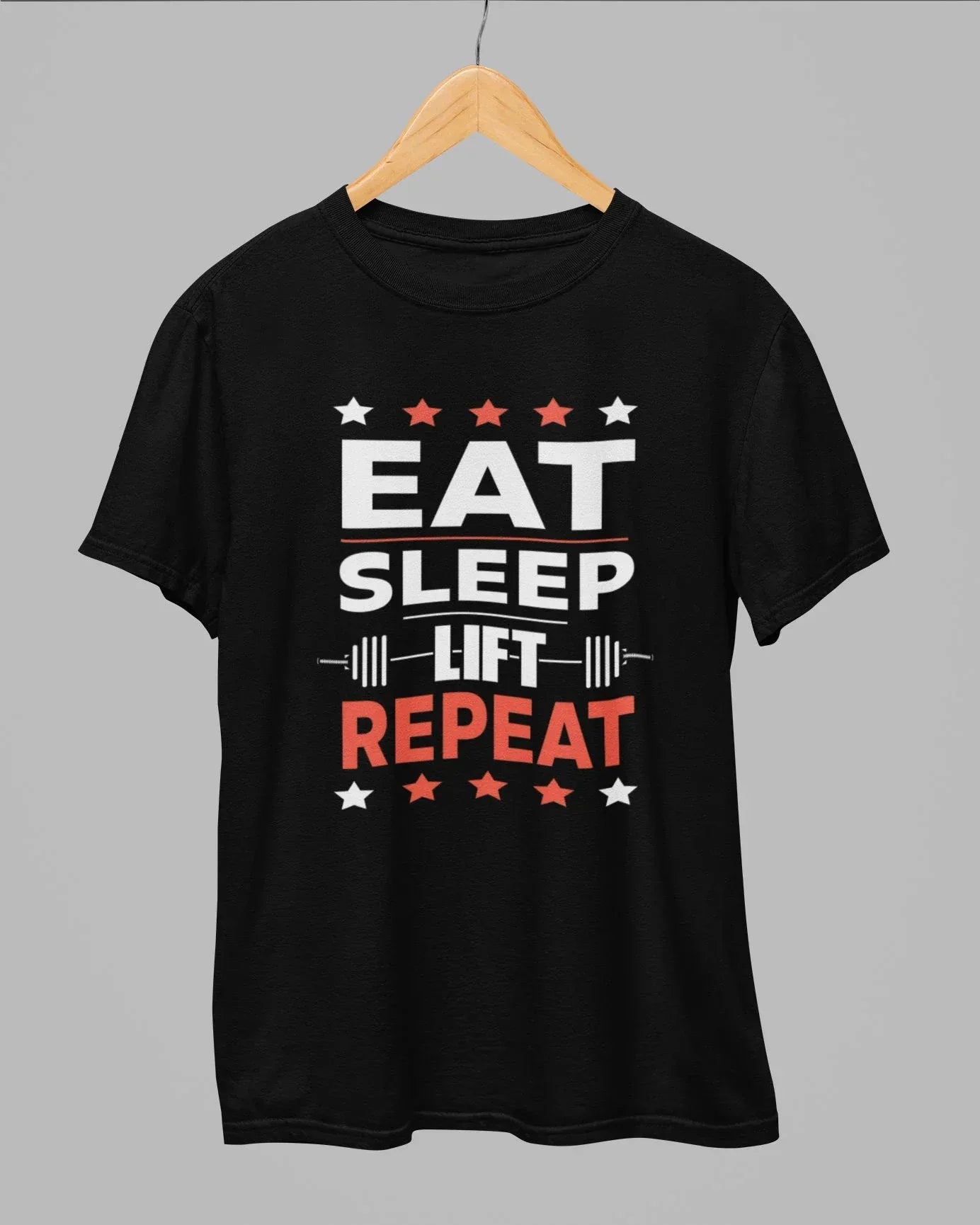Eat Sleep Lift Repeat Gym T-Shirt - Cotton Canvas