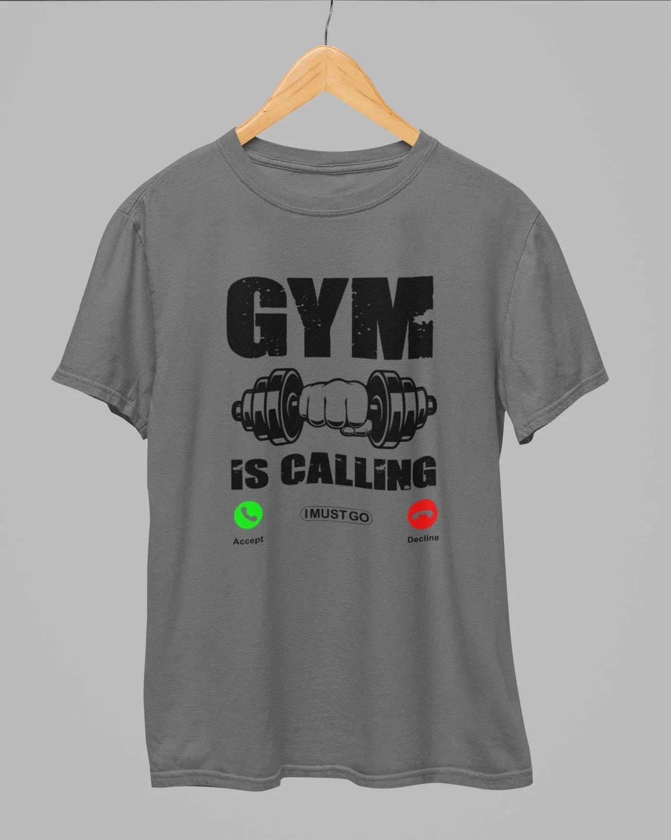 Gym Is Calling Gym T-Shirt - Cotton Canvas