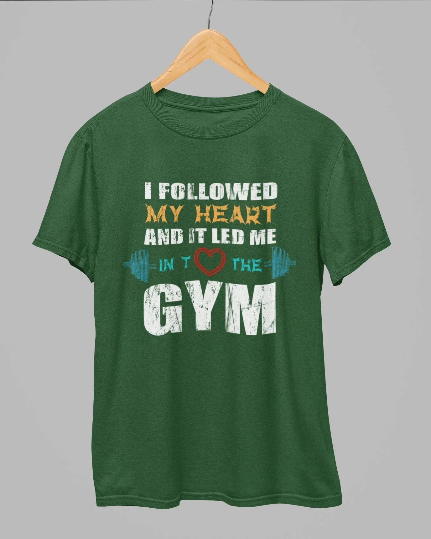 I Followed My Heart Gym T-Shirt - Cotton Canvas
