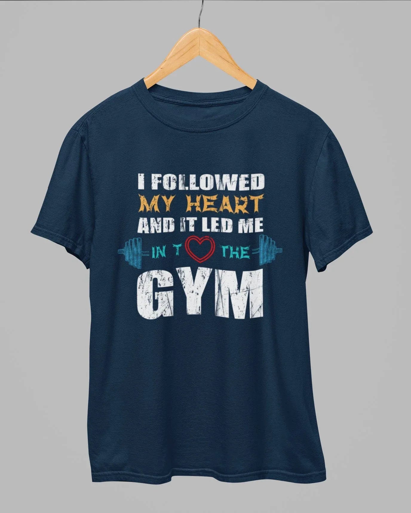 I Followed My Heart Gym T-Shirt - Cotton Canvas