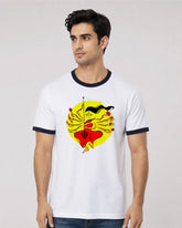 Dashabhuja Durga Premium Cotton Ringer T-Shirt