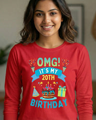 20th Birthday | Full Sleeve T-Shirt