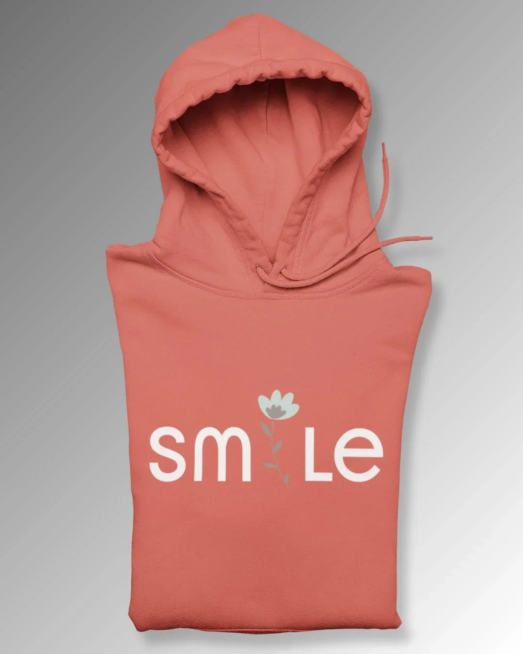Women's Hoodie: Smile - Cotton Canvas