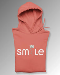 Women's Hoodie: Smile - Cotton Canvas