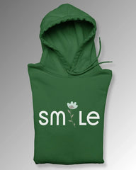 Women's Hoodie: Smile - Cotton Canvas