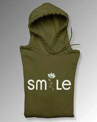 Women's Hoodie: Smile - Cotton Canvas