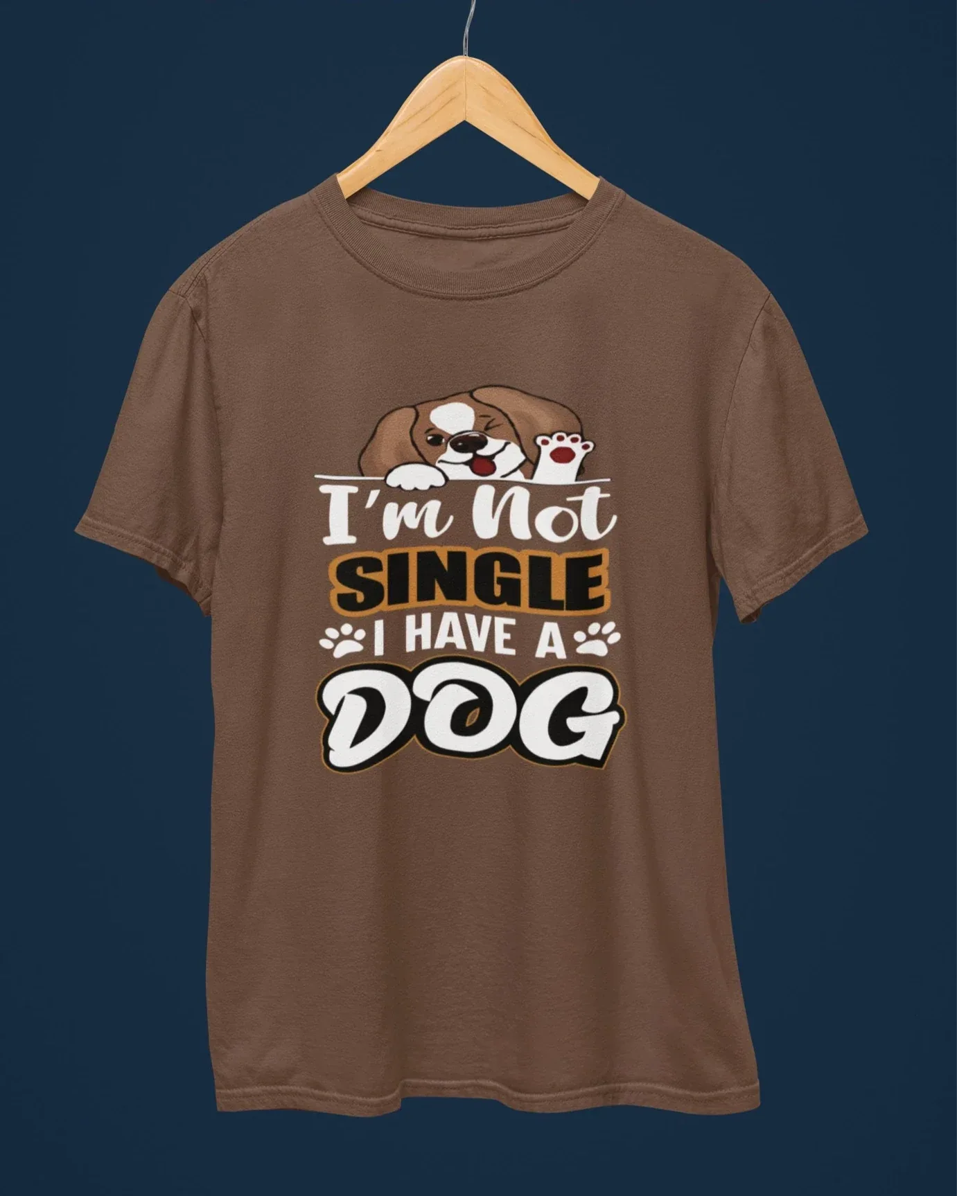 I Am Not Single I Have a Dog T-Shirt - Cotton Canvas