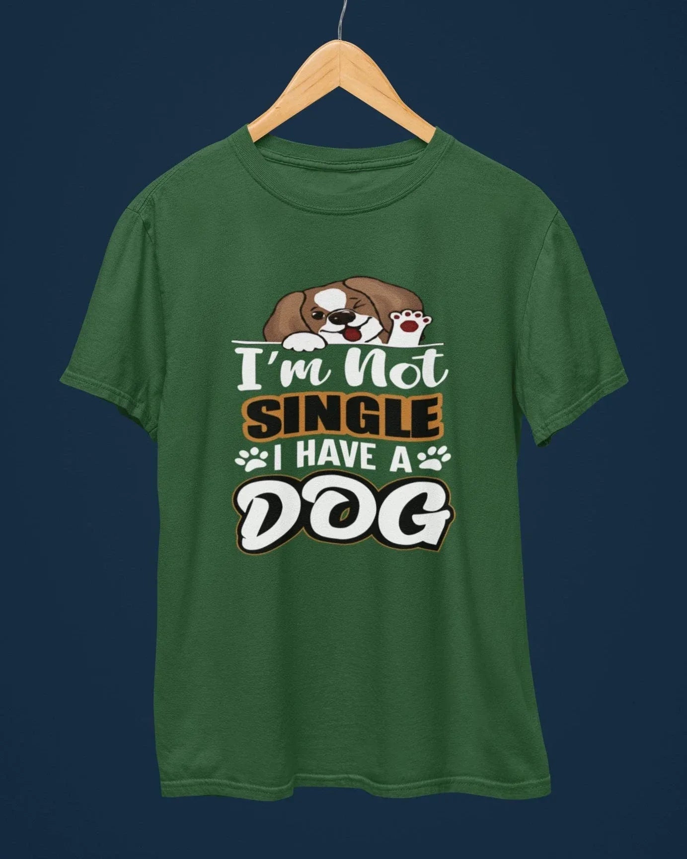 I Am Not Single I Have a Dog T-Shirt - Cotton Canvas