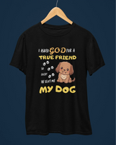 True Friend Dog Lovers T-Shirt - Cotton Canvas