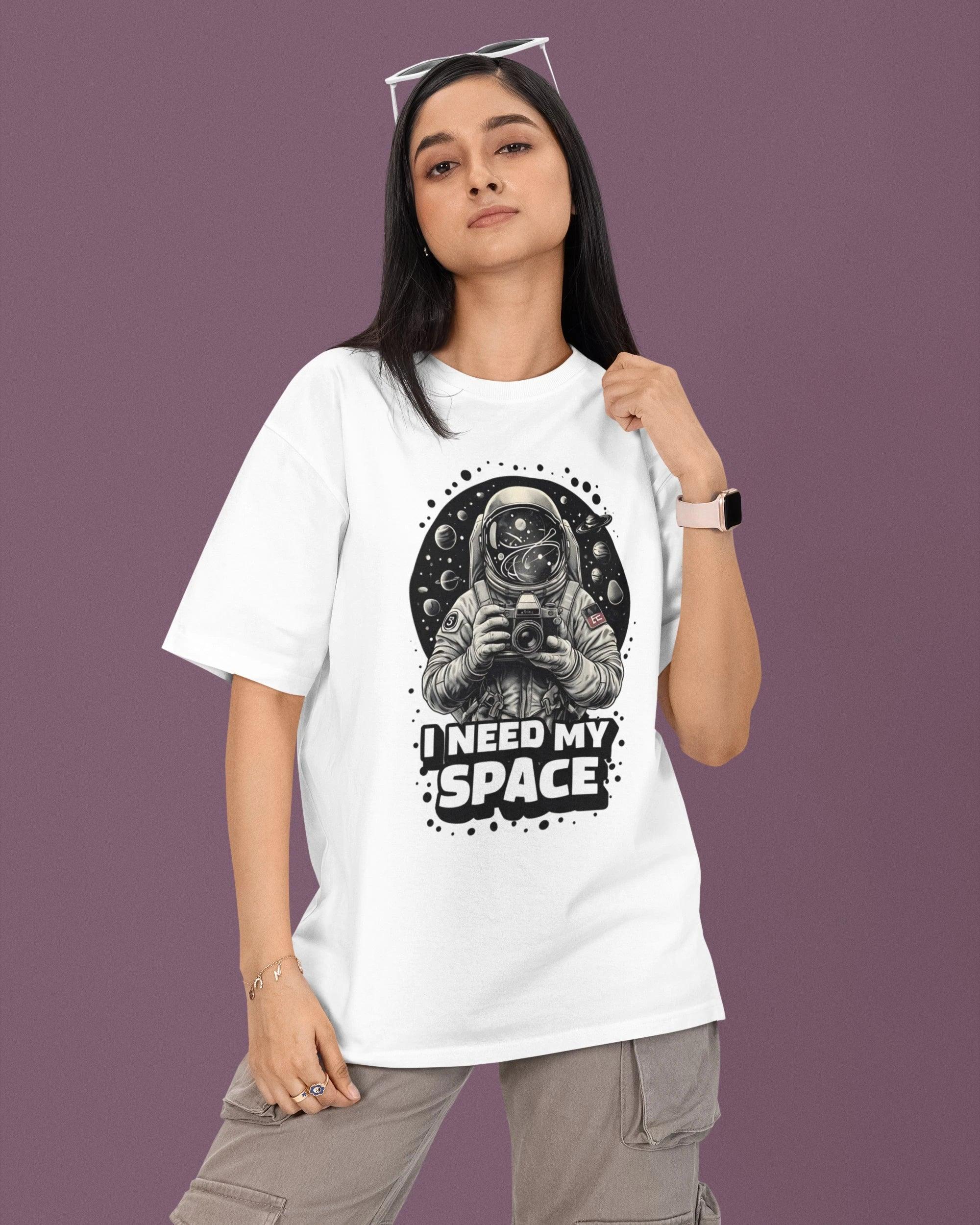 I Need My Space Oversized T-Shirt - Cotton Canvas