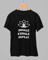Inhale Exhale Repeat Yoga T-Shirt - Cotton Canvas