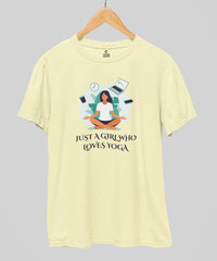 Just a Girl Who Loves Yoga | Unisex Yoga T-Shirt