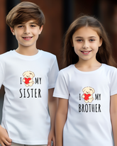 I Love my Brother & Sister (Combo) Kid's T-Shirt