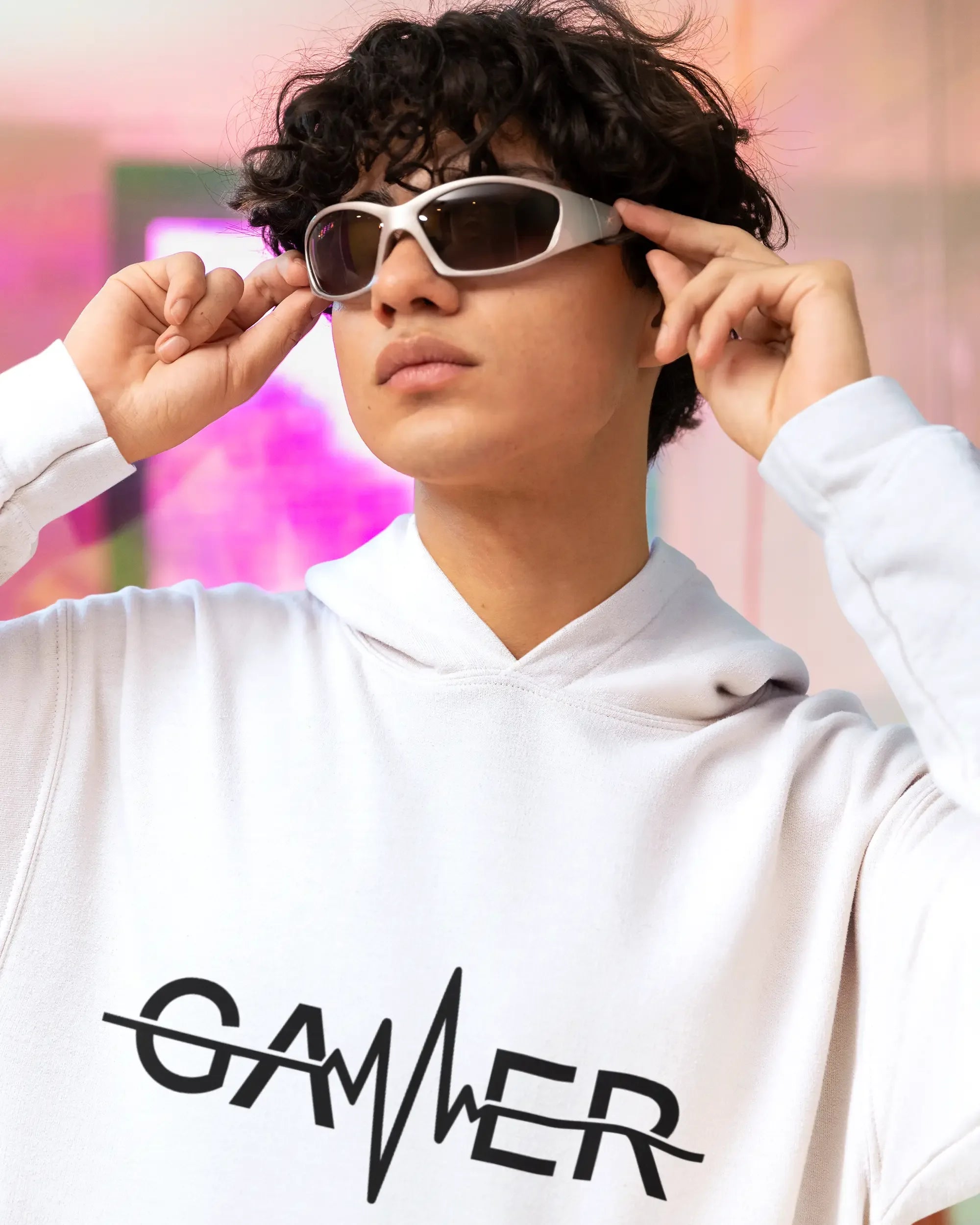Men's Hoodie: Gamer - Cotton Canvas
