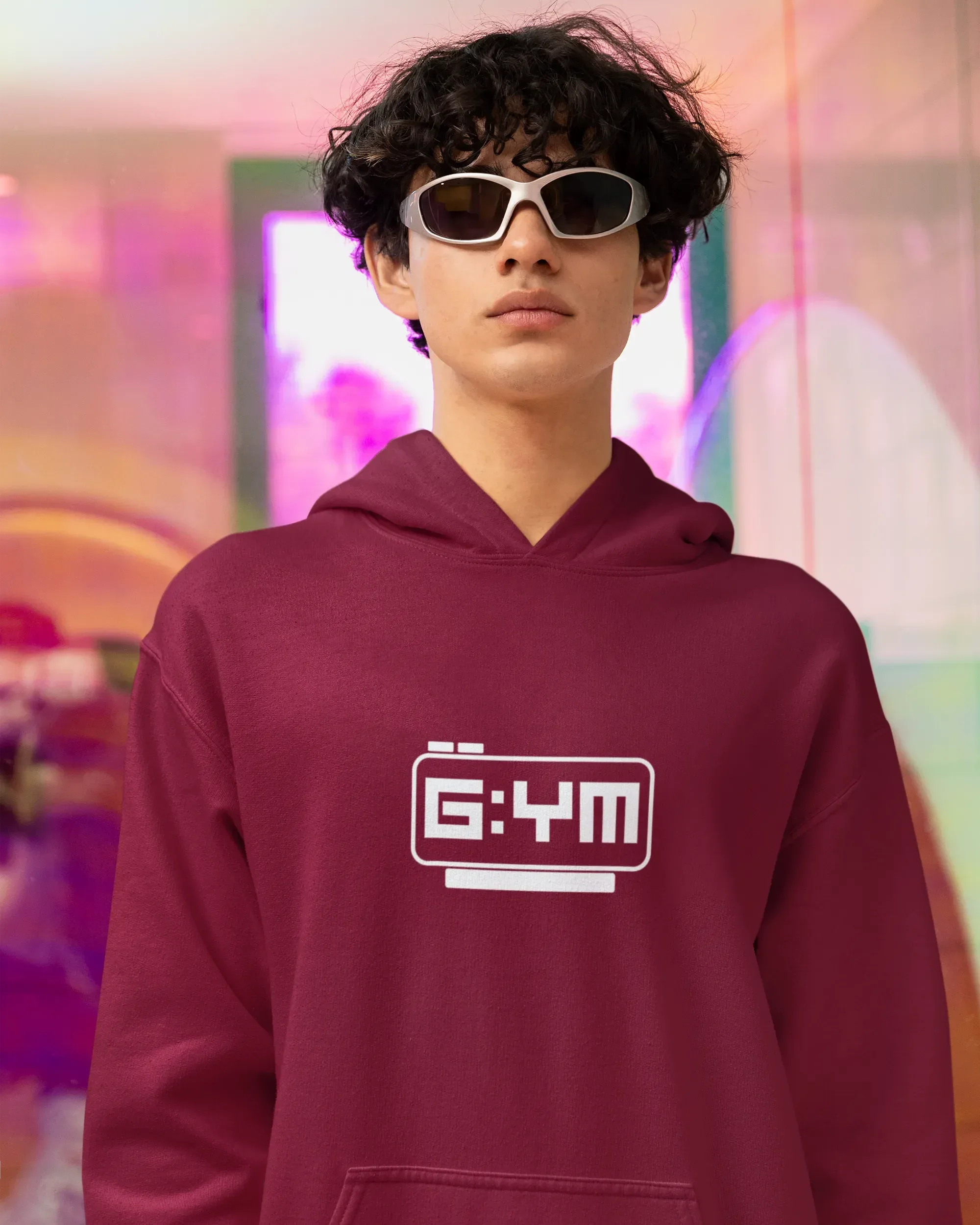 Men's Hoodie: Gym - Cotton Canvas