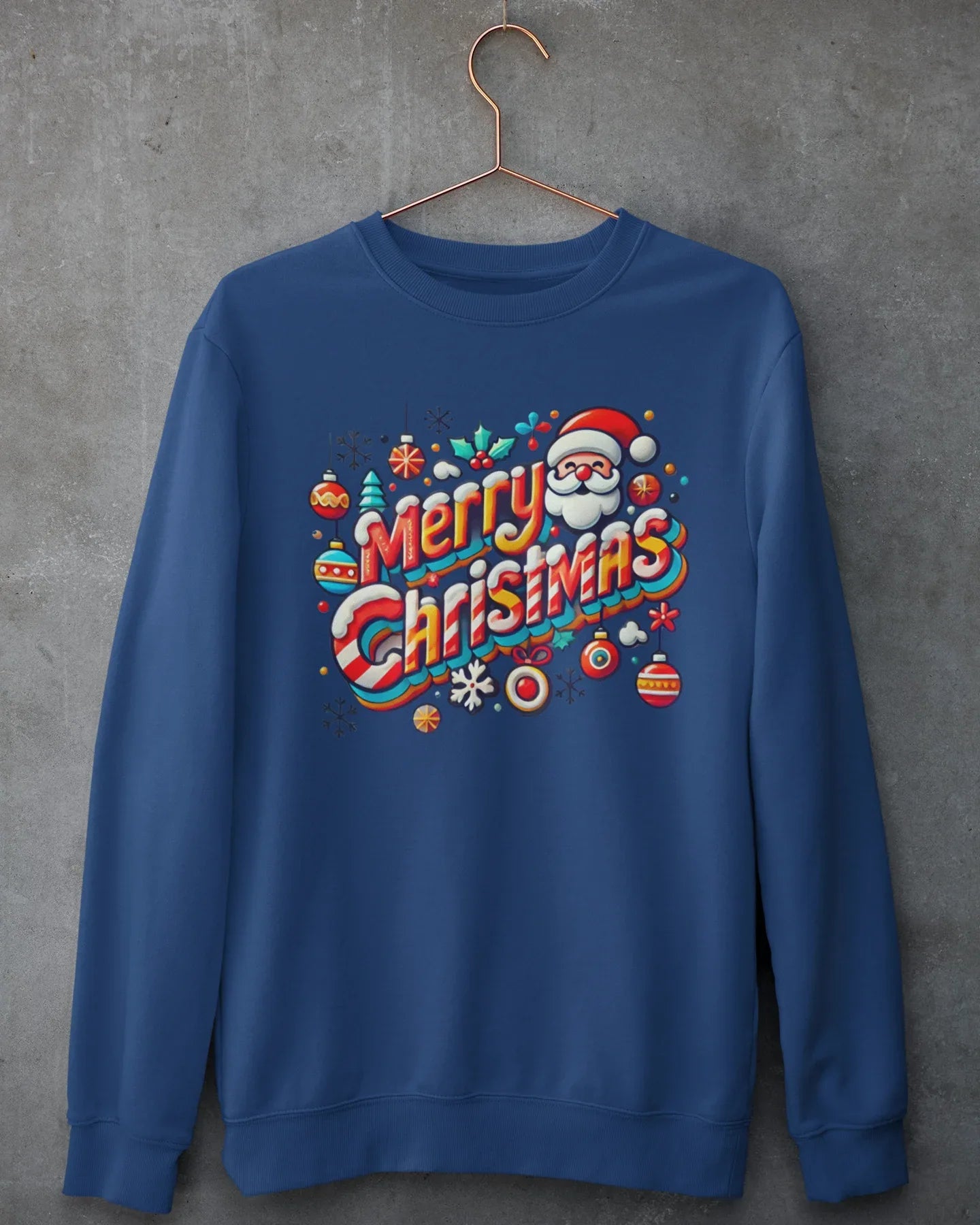 Unisex Sweatshirt - Merry Christmas - Cotton Canvas