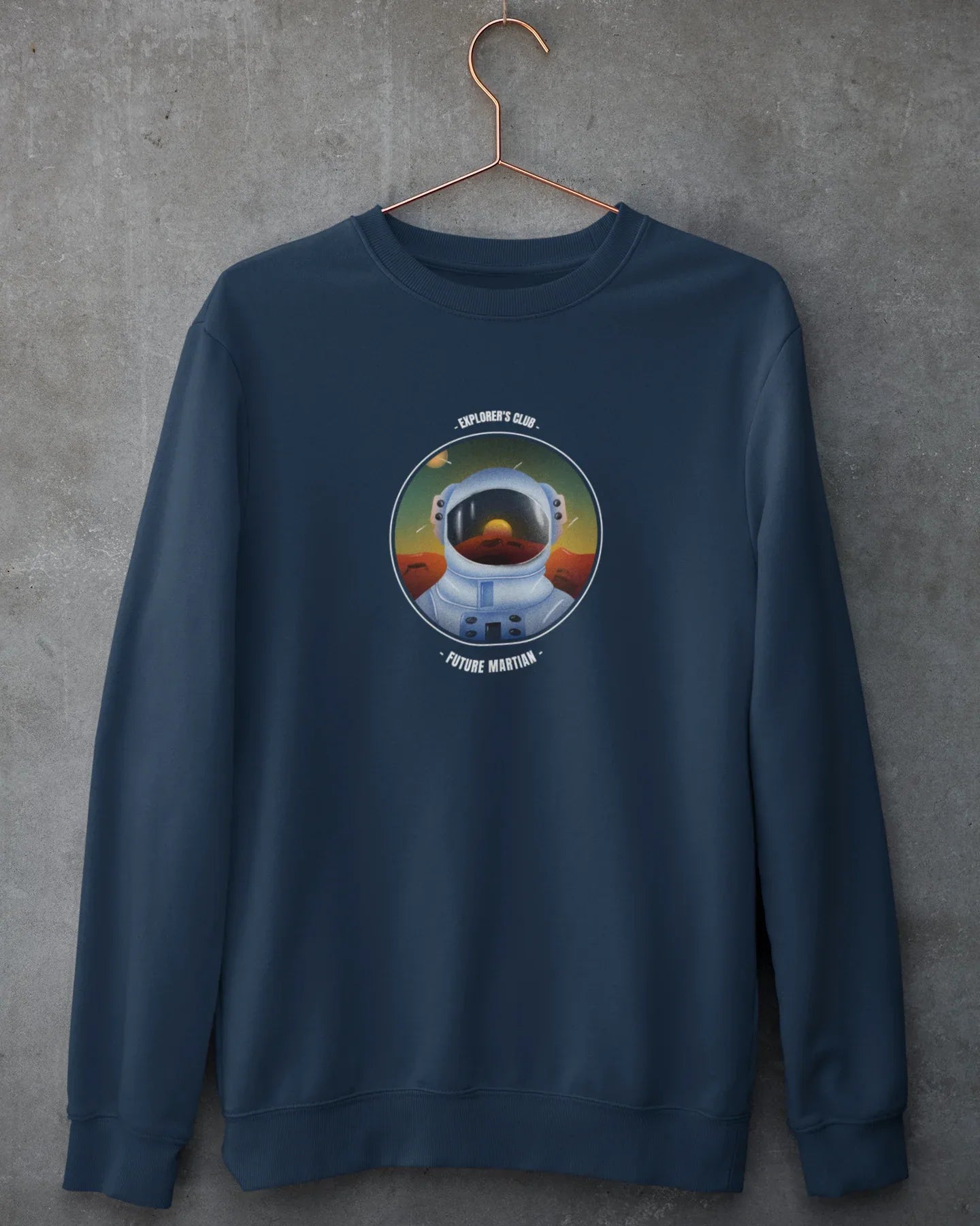 Unisex Sweatshirt: Future Martian - Cotton Canvas