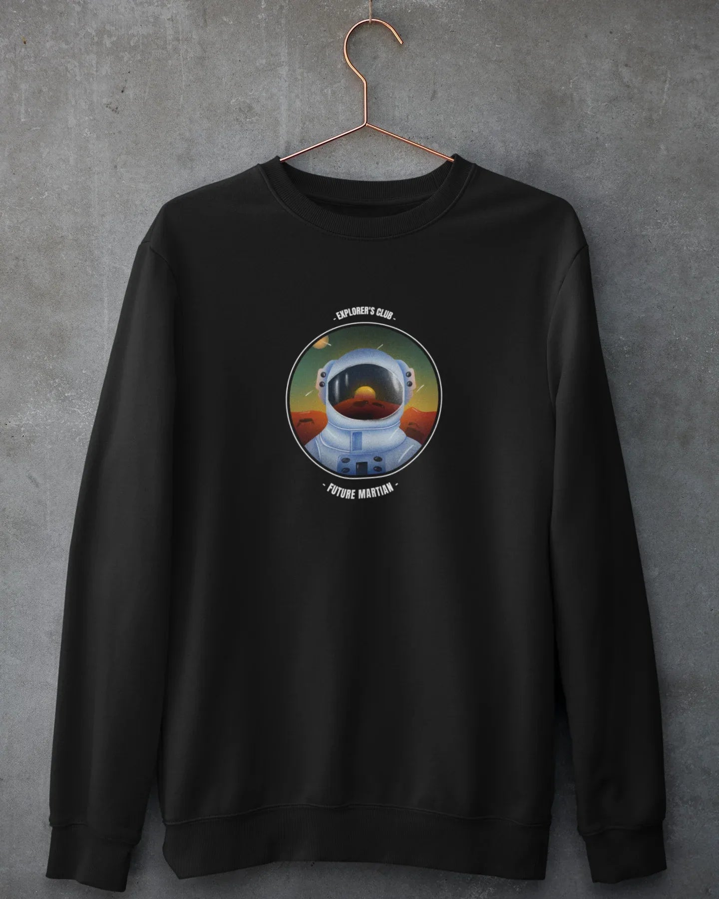 Unisex Sweatshirt: Future Martian - Cotton Canvas
