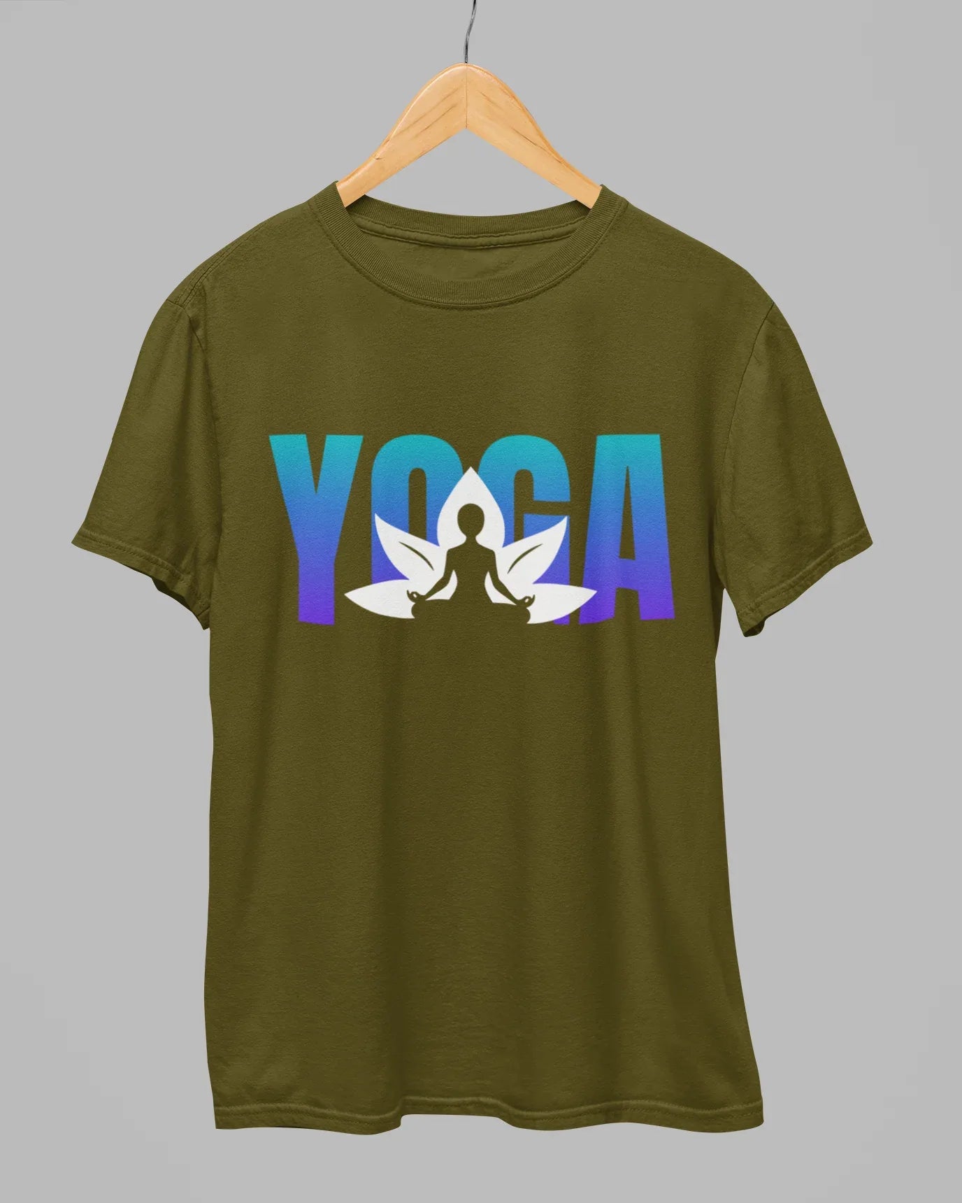 Padmasana Yoga T-Shirt - Cotton Canvas