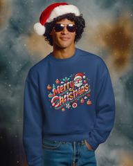 Unisex Sweatshirt - Merry Christmas - Cotton Canvas