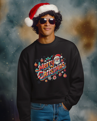 Unisex Sweatshirt - Merry Christmas - Cotton Canvas