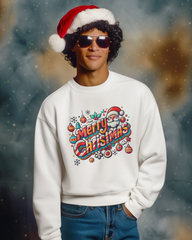 Unisex Sweatshirt - Merry Christmas - Cotton Canvas