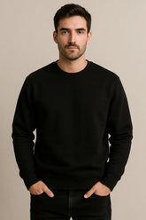Solid: Black Sweatshirt