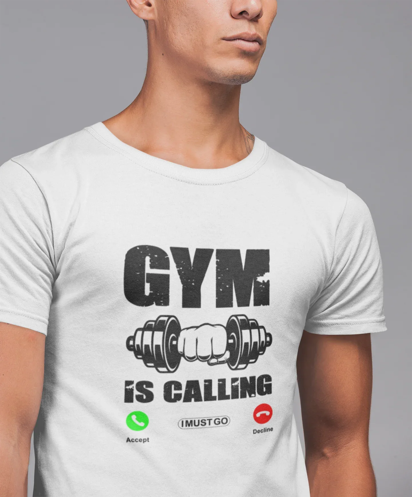 Gym Is Calling Gym T-Shirt - Cotton Canvas