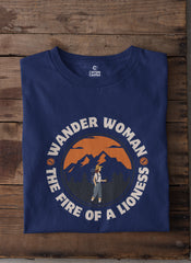 Wander Women the Fire of a Lioness | Unisex Adventure T-Shirt