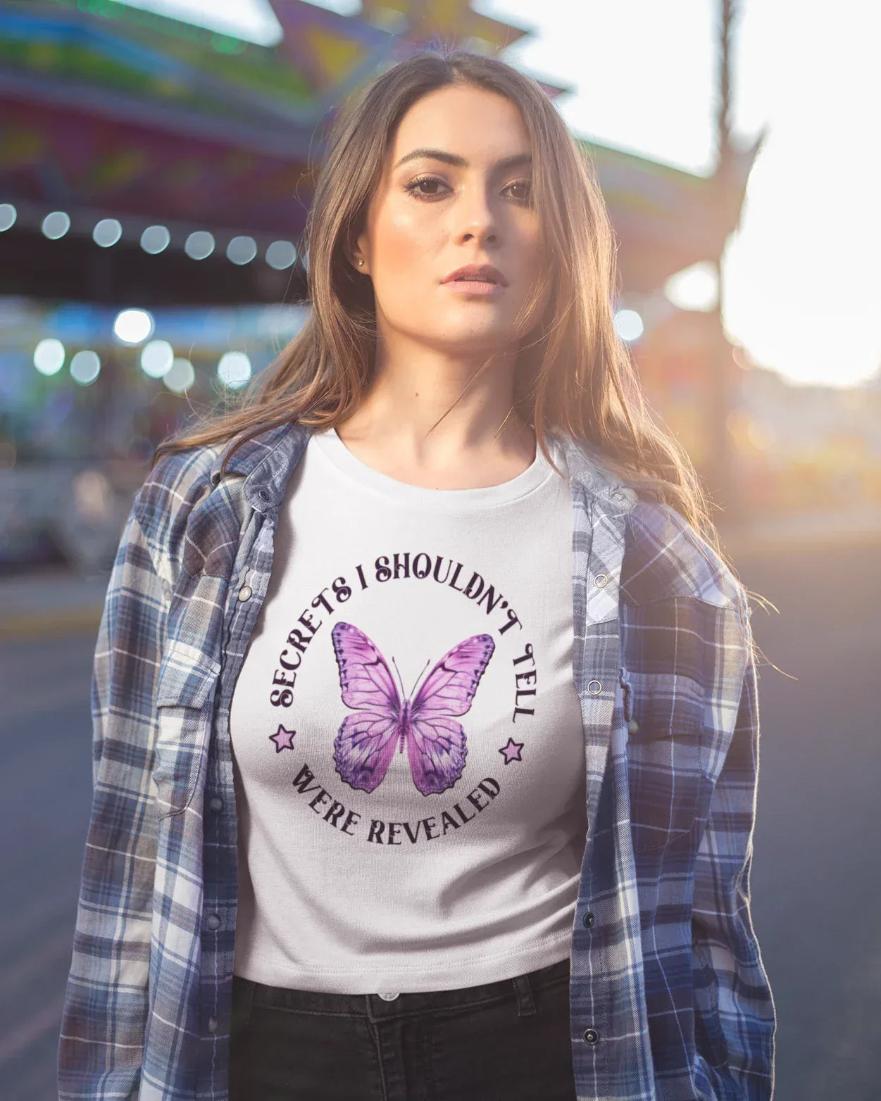 Women's Half Sleeve T-Shirt: Secrets Are Revealed - Cotton Canvas