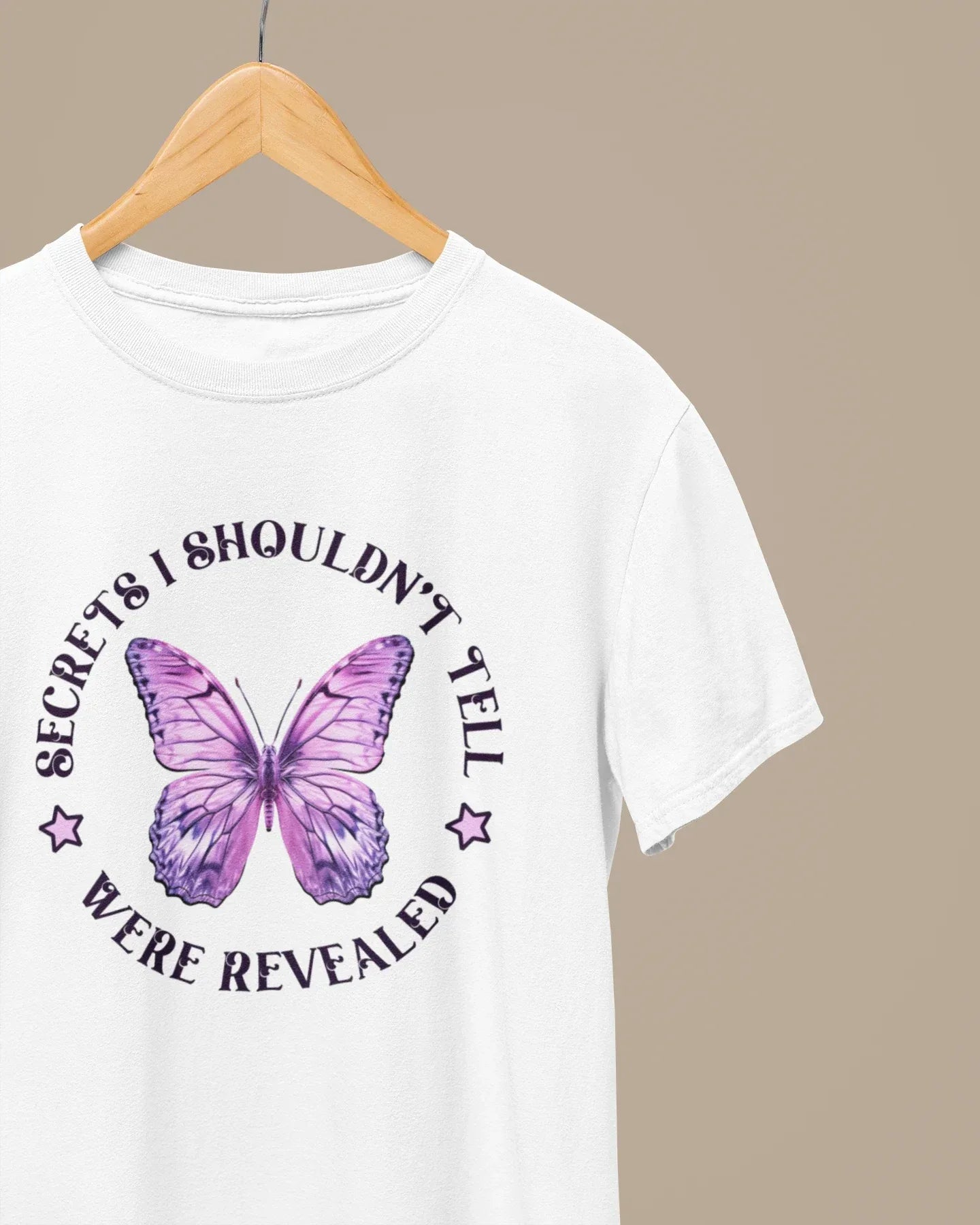 Women's Half Sleeve T-Shirt: Secrets Are Revealed - Cotton Canvas