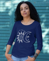 Women's Full Sleeve T-Shirt: Live by the Sun - Cotton Canvas