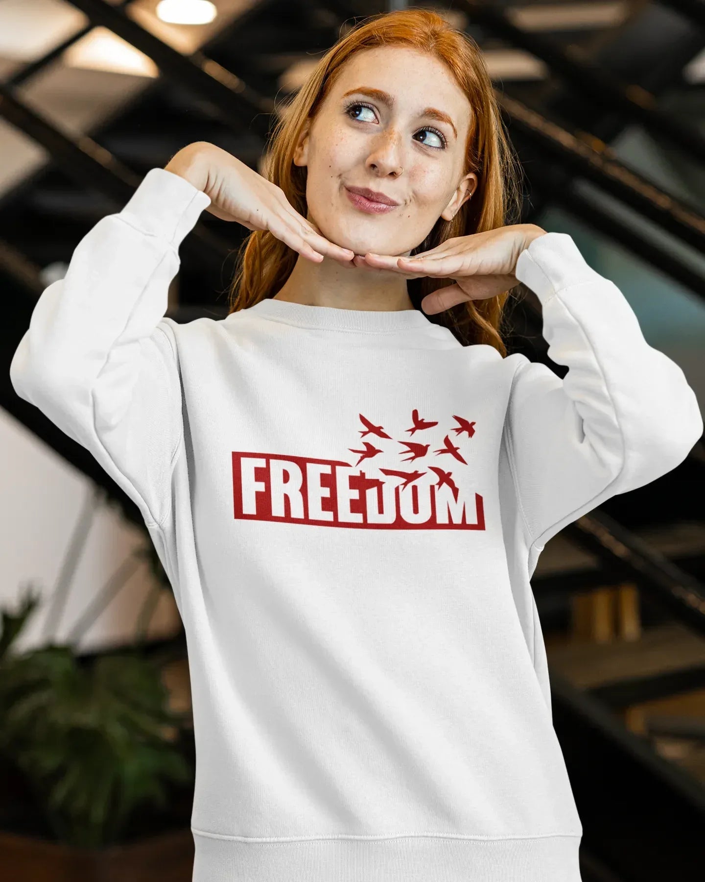 Unisex Sweatshirt: Freedom - Cotton Canvas