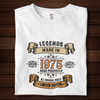 Legends Made in 1975 | 50 Years Birthday T-Shirt