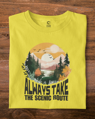 Always take the Scenic Route | Unisex Adventure T-Shirt