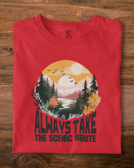 Always take the Scenic Route | Unisex Adventure T-Shirt