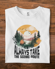 Always take the Scenic Route | Unisex Adventure T-Shirt