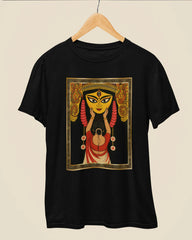 Maa Durga Sacred Eyes Premium Cotton Durga Puja T-Shirt