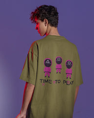 Squid Game:2 Oversized T-Shirt - Cotton Canvas