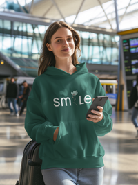 Women's Hooded Sweatshirt - Smile