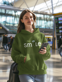 Women's Hooded Sweatshirt - Smile